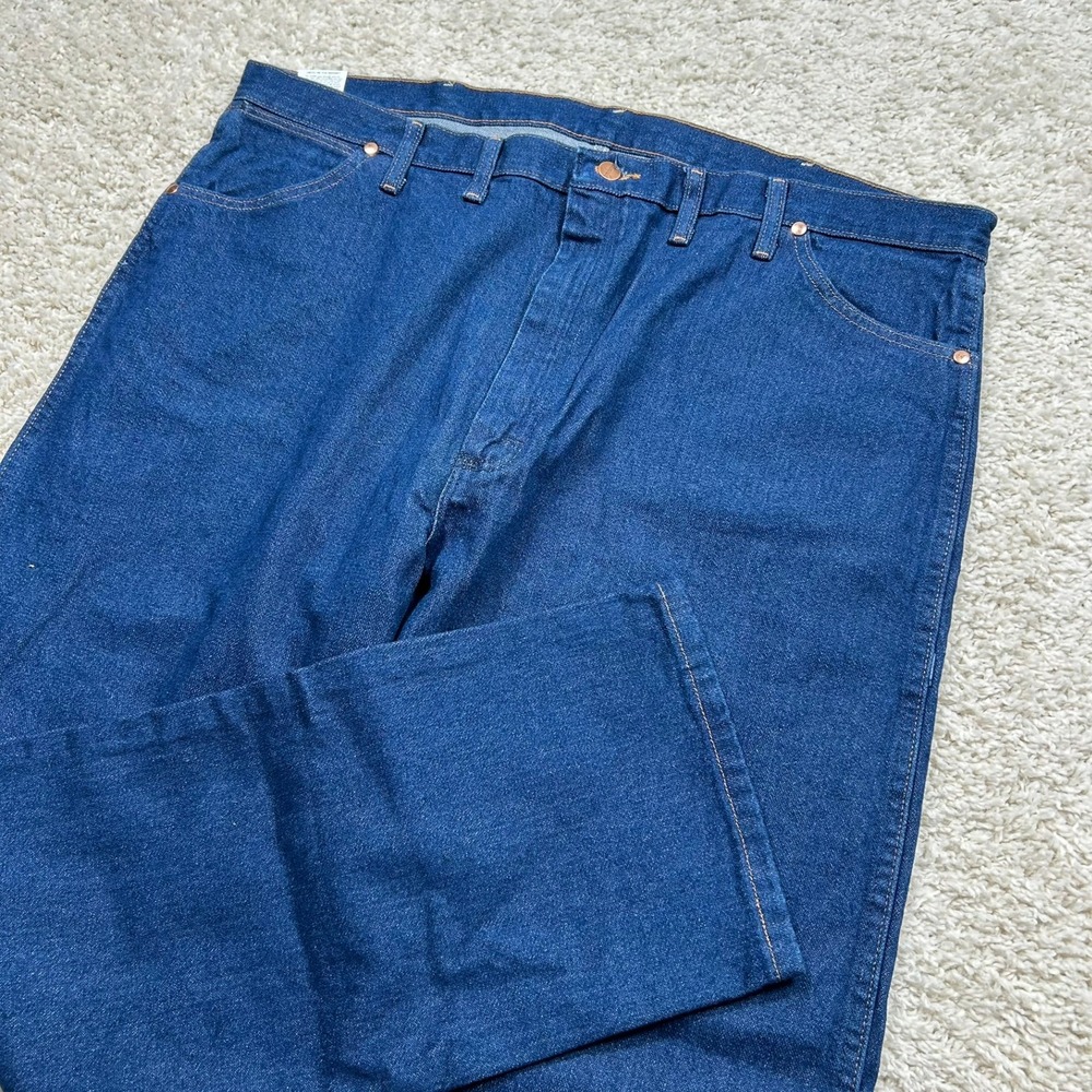 Wrangler Cowboy Cut Jeans 44x32 Blue 13MWZ Original Fit Denim Western New NWT